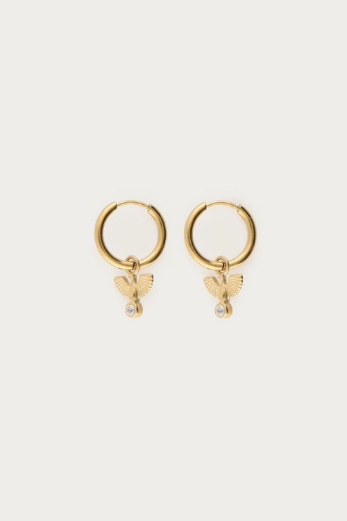 Nomads minimalist earrings with eagle | My Jewellery