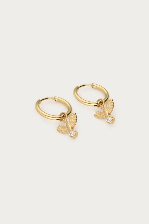 Nomads minimalist earrings with eagle | My Jewellery