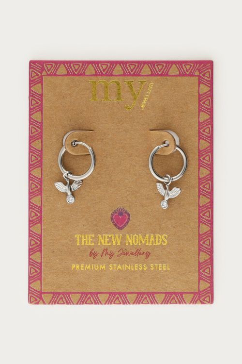 Nomads minimalist earrings with eagle | My Jewellery