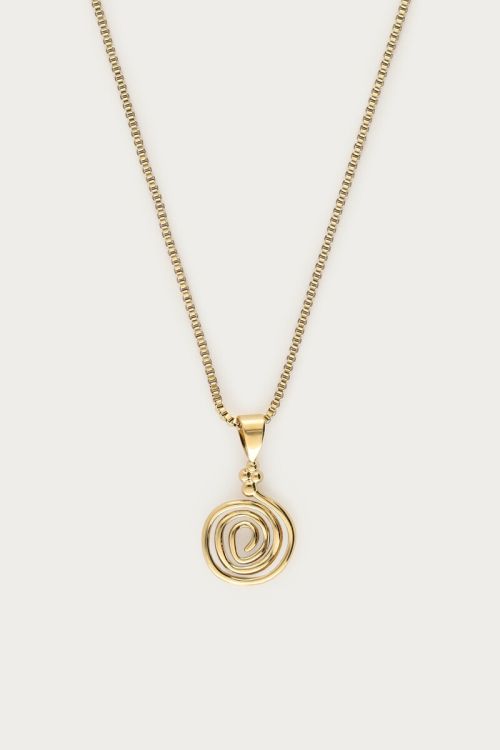 Nomads necklace with minimalist swirl | My Jewellery