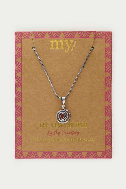 Nomads necklace with minimalist swirl | My Jewellery