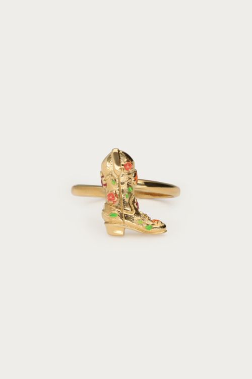 Nomads ring cowboy boots met bloemen