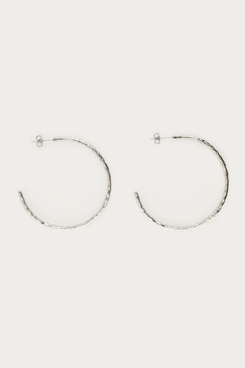 Nomads statement hoop earrings "hammered"