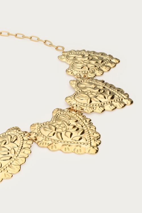 Nomads statement necklace with hearts