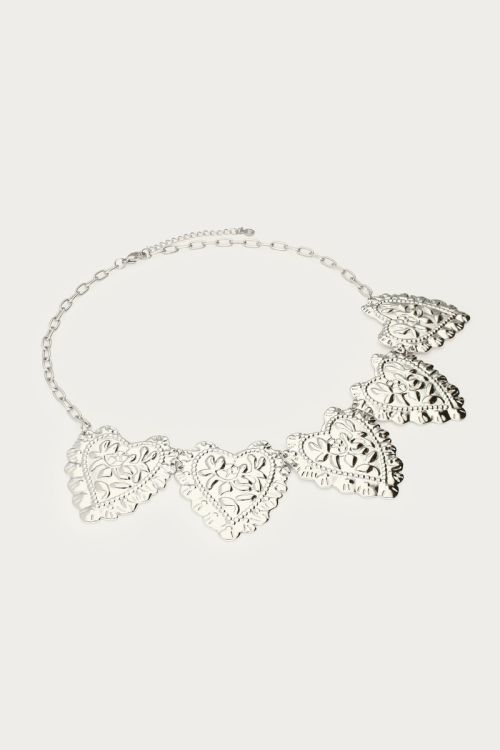 Nomads statement necklace with hearts