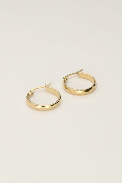 Round patterned hoop earrings | My Jewellery