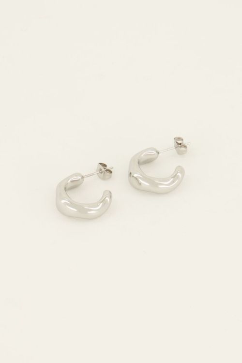Open oorring met structuur | My Jewellery