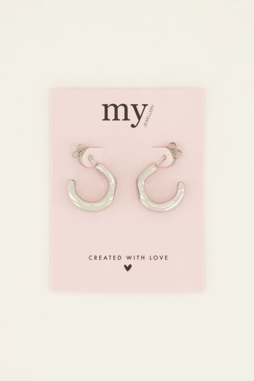 Open oorring met structuur | My Jewellery
