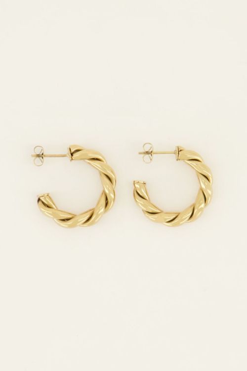 Créoles ouvertes torsadées | My Jewellery