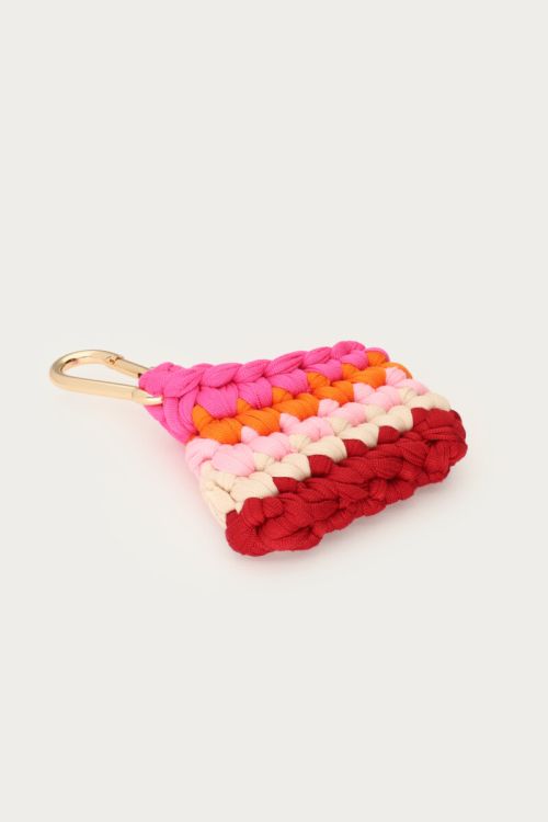 Orange crochet EarPods holder | My Jewellery