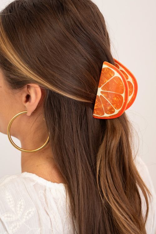 Orange hair clip orange | My Jewellery
