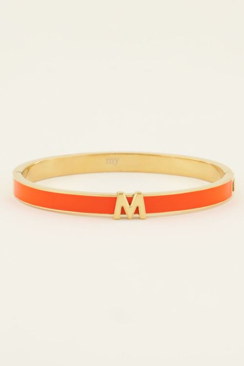 Orange initial bangle | My Jewellery