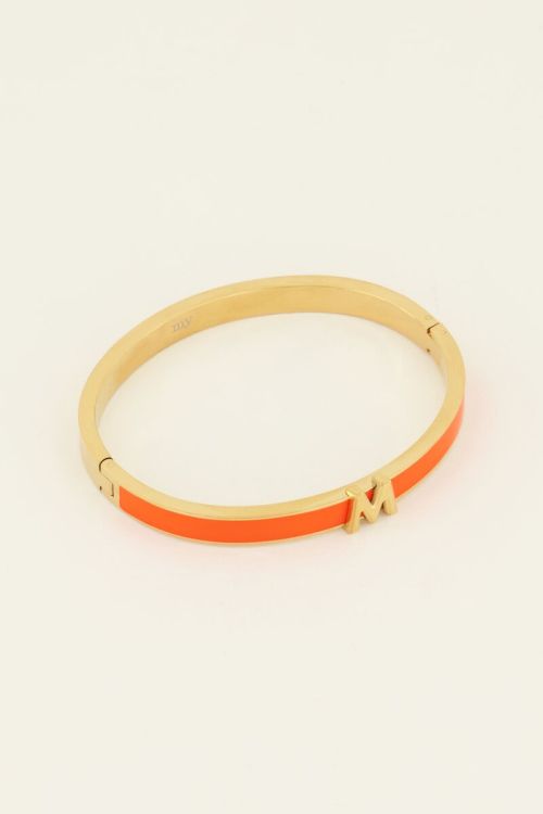 Orange initial bangle | My Jewellery
