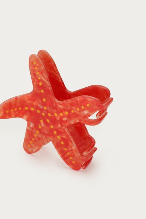 Orange hair clip starfish | My Jewellery