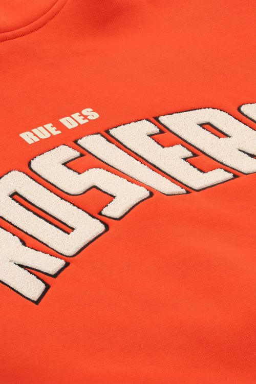 Orange sweater with zipper "Rue des rosiers" | My Jewellery