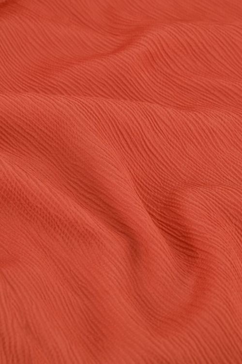 Orange wrap dress with draped waist | My Jewellery