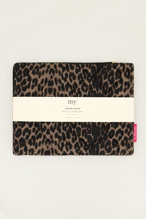 Laptop sleeve in leopard print | My Jewellery