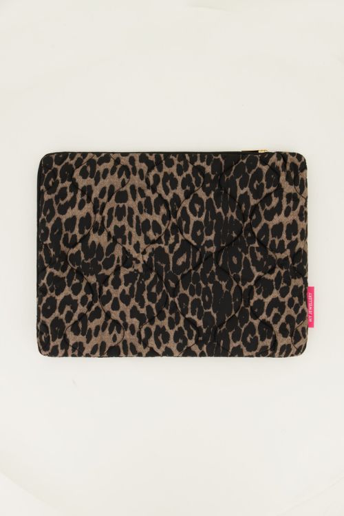 Laptop sleeve in leopard print | My Jewellery