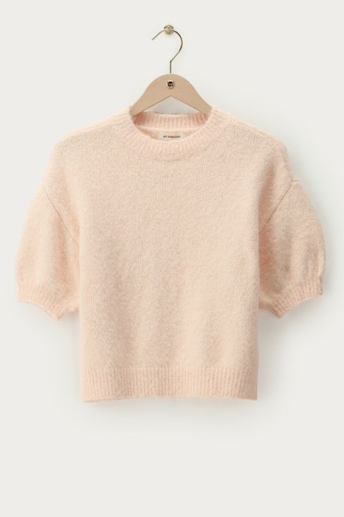 Peach short sleeve sweater | My Jewellery