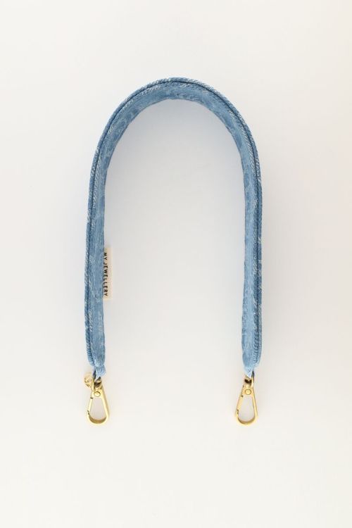 Phone cord with blue rose print | My Jewellery