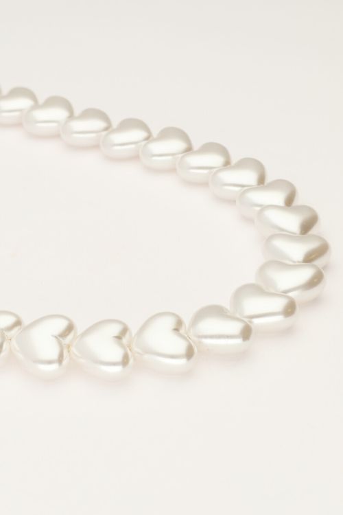 Phone lanyard with hearts pearls | My Jewellery