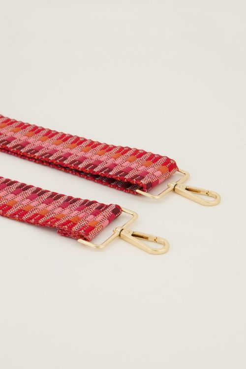 Roze bag strap met patroon | My Jewellery