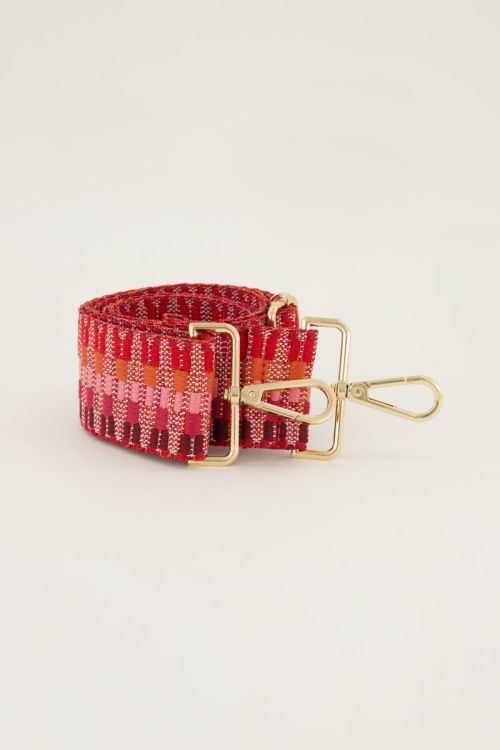 Roze bag strap met patroon | My Jewellery