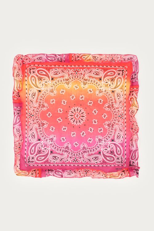 Pink bandana scarf with overflow | My Jewellery