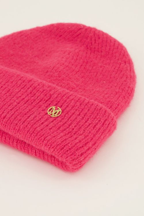 Pink knitted beanie | My Jewellery