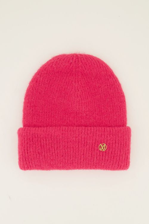 Pink knitted beanie | My Jewellery