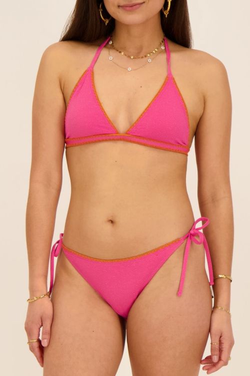 Roze bikini broekje met lurex | My Jewellery