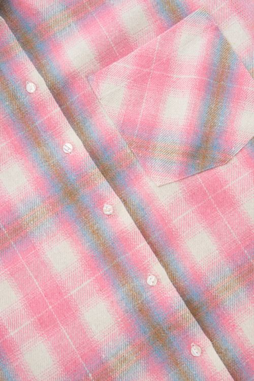 Pink plaid flannel blouse | My Jewellery