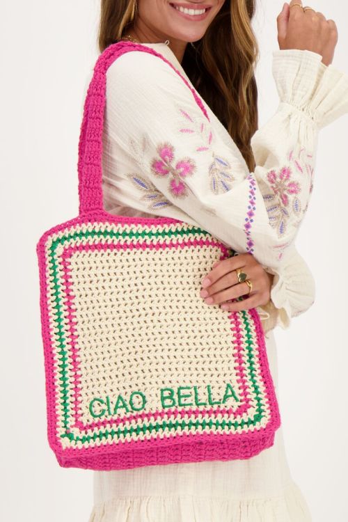Pink crochet bag ciao bella | My Jewellery