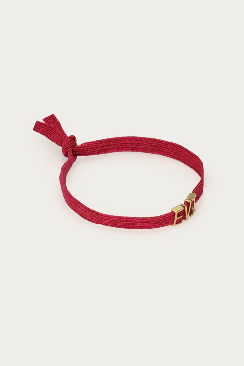 Pink elastic bracelet basic glitter | My Jewellery