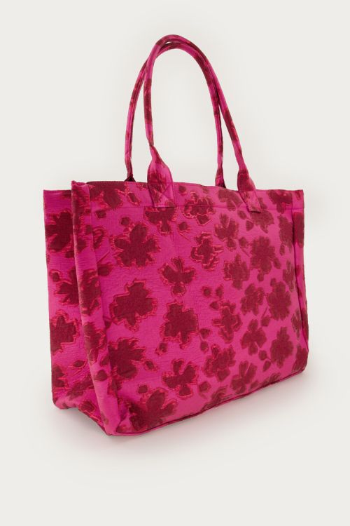 Pink jacquard tote bag | My Jewellery