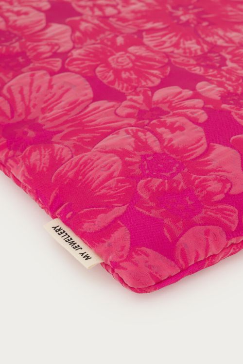 Pink jacquard tablet cover | My Jewellery
