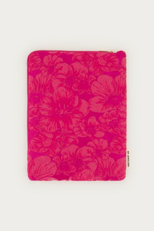 Pink jacquard tablet cover | My Jewellery