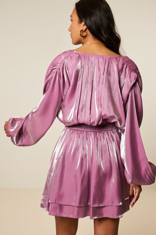 Pink layering dress in satin look | My Jewellery