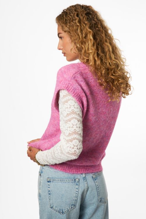 Pink oversized gilet | My Jewellery