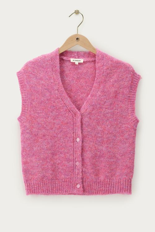 Pink oversized gilet | My Jewellery