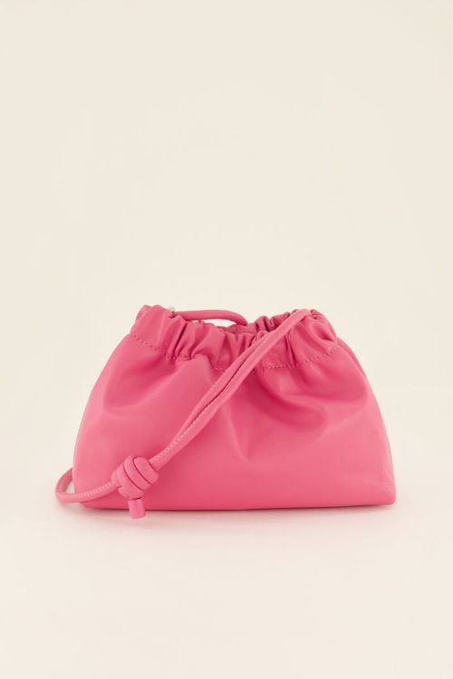 Pinke Tasche mit Falten
