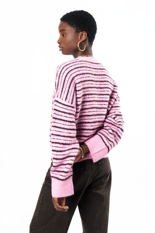 Pink-red striped sweater | My Jewellery