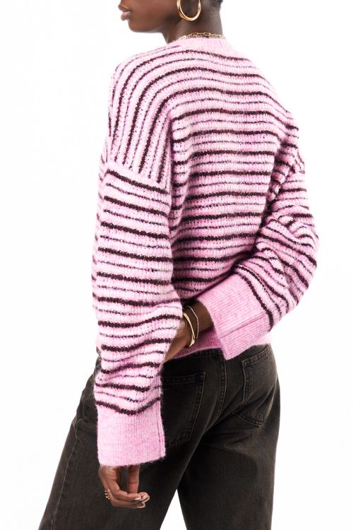 Pink-red striped sweater | My Jewellery
