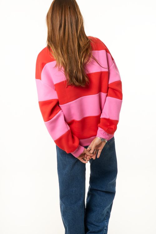 Pink-red striped sweater "Muse" | My Jewellery