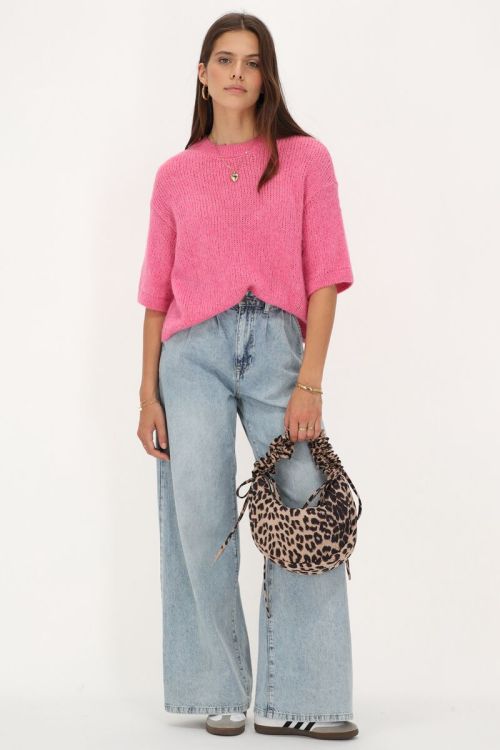 Pink short-sleeved sweater  | My Jewellery