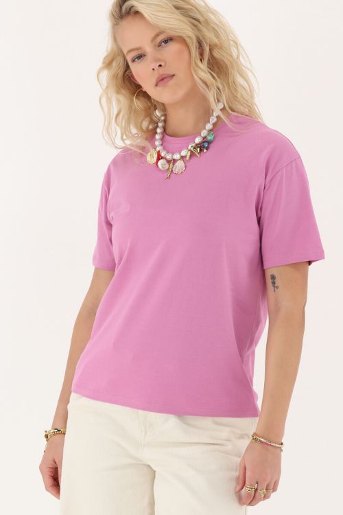 Pink T-shirt "Rue des Rosiers" | My Jewellery