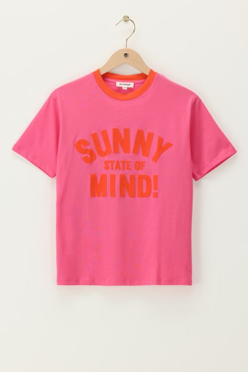 Pink T-shirt "Sunny state of mind" | My Jewellery