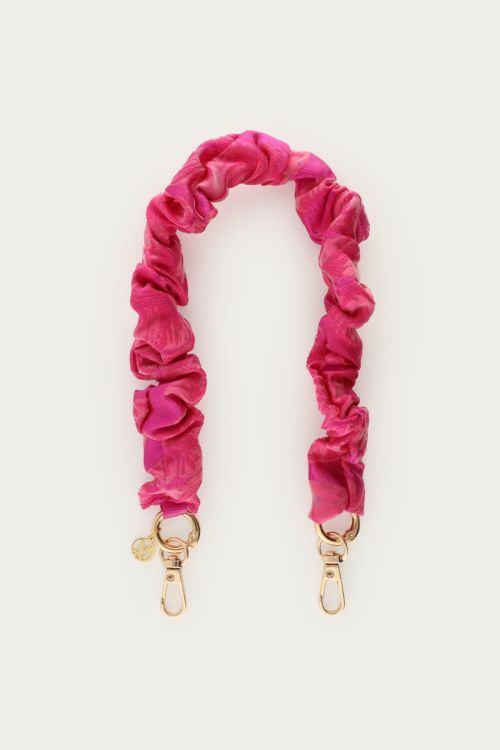 Pinke Handykette mit Rüsche