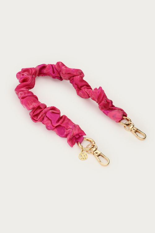 Pink phone cord with ruffle | My Jewellery