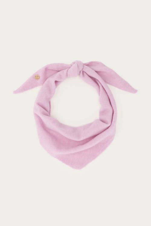 Écharpe triangle rose